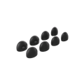 Loop Dream™ Foam-Silicone Ear Tips - Black (Mixed Sizes)