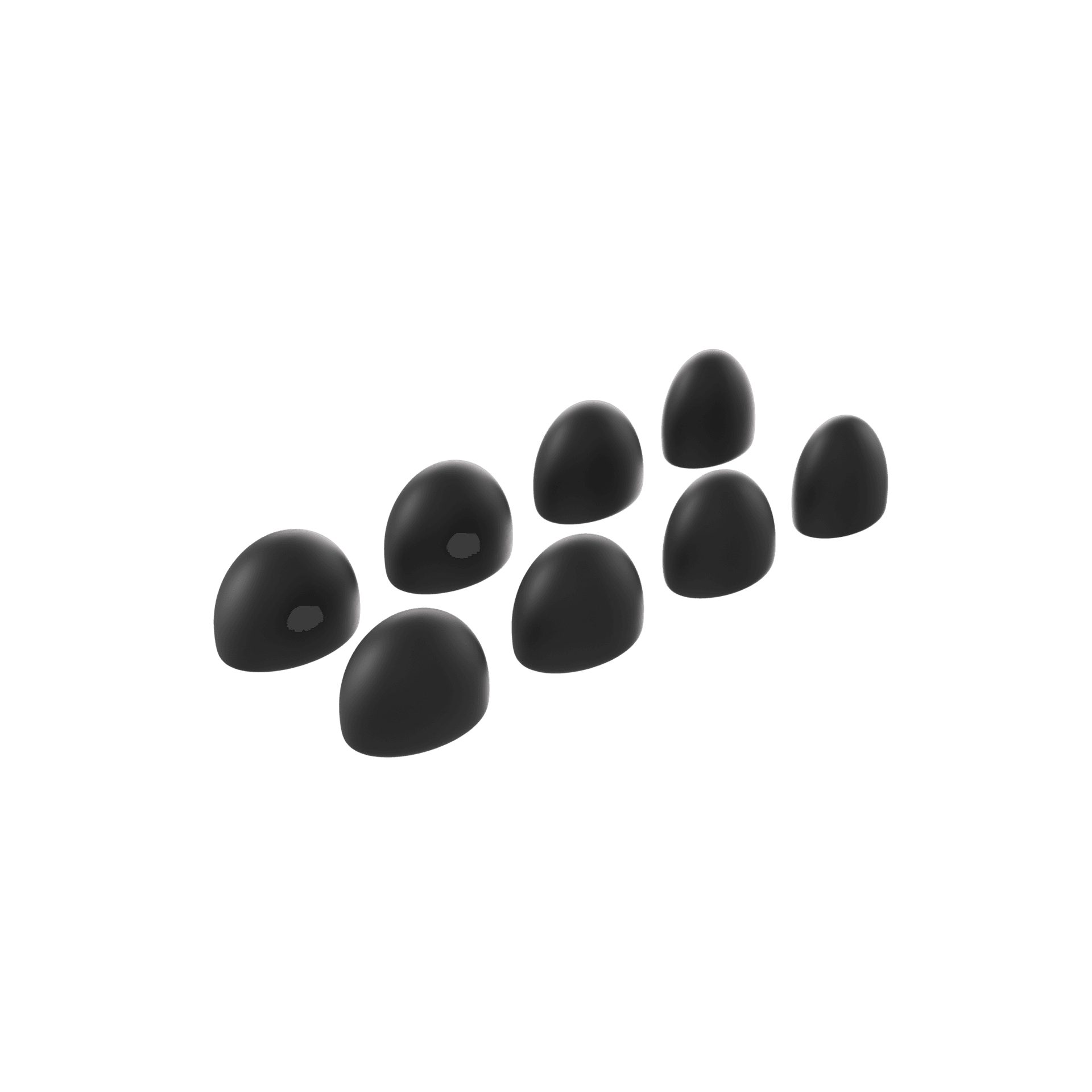Loop Dream™ Foam-Silicone Ear Tips - Black (Mixed Sizes)